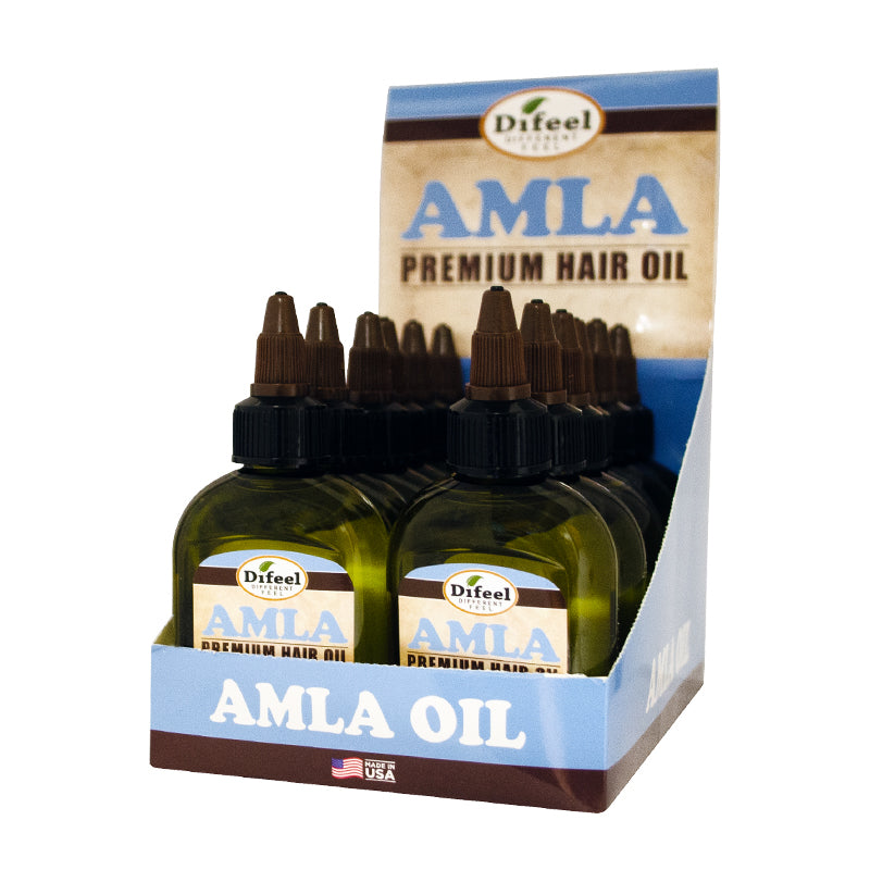 Difeel Amla Premium Hair Oil - Travel Size 2.5 Ounces -Amla Oil for Hair Growth, Strengthens Hair, Reduces Breakage and Supports Natural Growth