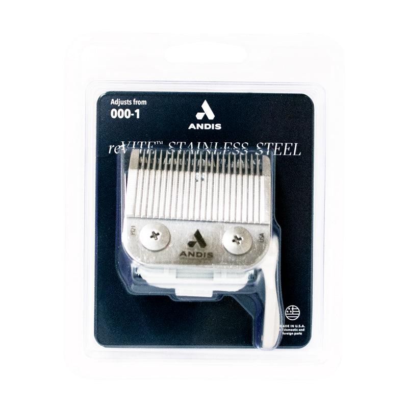 Andis 86010 reVITE Taper Clipper Replacement Cordless, Adjustable, Removable Metal Stainless Steel Blade