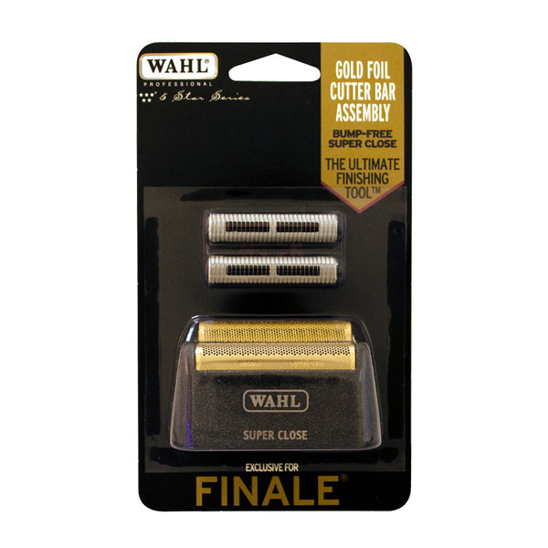 WAHL Professional 5 Star Finale Trimmer & Clipper Replacement Foil and Cutter Bar Assembly - Super Close Gold Foil, Stainless Steel Component, Compatible with 5 Star Finale Trimmer Model