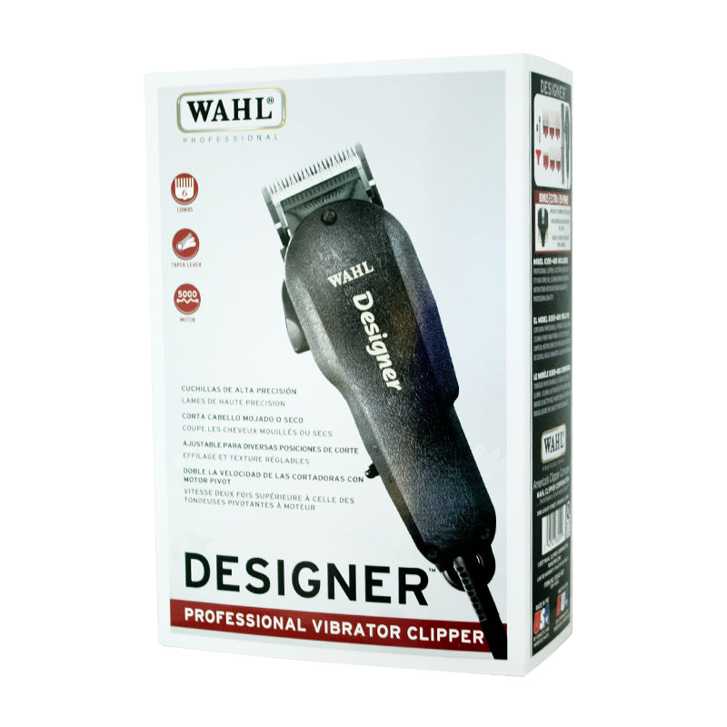 WAHL Professional Designer Hair Clipper - Electromagnetic Motor, Adjustable Taper Lever (Adjustable Lever) for Wet and Dry Hair Cutting