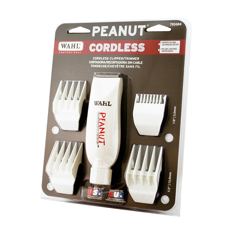 WAHL 8663 Peanut Cordless Hair Trimmer – Beauty Products with Facial Brush Attachment for Personal Grooming (Personal Care Appliance)