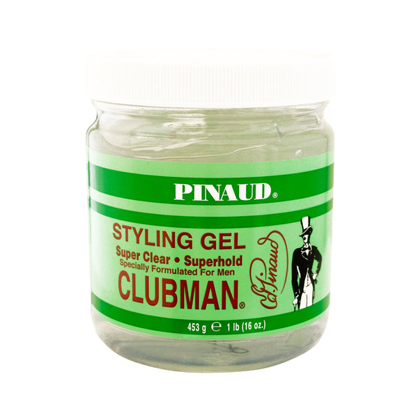 Clubman Super Clear Superhold Styling Gel, 16 oz