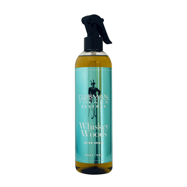 Clubman Reserve Whiskey Woods After Shave Spray - Aftershave for Men, Long-Lasting Fragrance, 16 fl oz Scent Barbershop