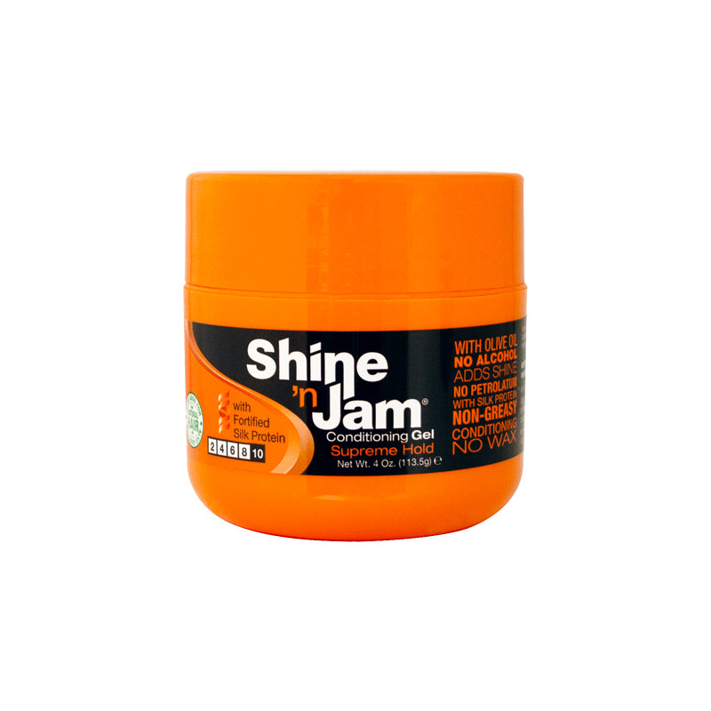AmPro Shine 'n Jam Conditioning Gel Supreme Hold 4.0 Oz (Pack of 1)