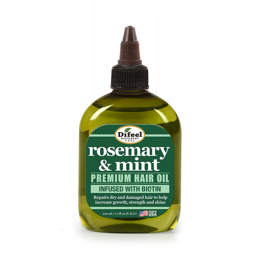 Difeel Premium Rosemary & Mint Hair Oil with Biotin, 7.1 oz. - Natural Haircare Oil for Dry Scalp, Growth Support & Hair Loss Relief
