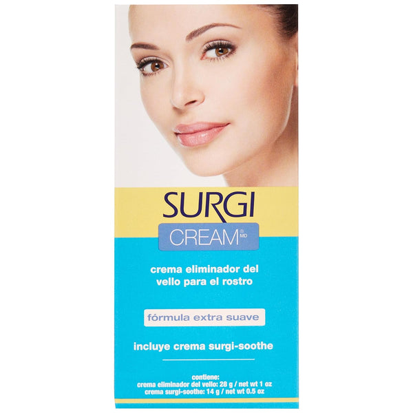 Surgiwax Women's Smooth Gentle Scented Facial Hair Removal Cream - Professional Depilatory Cream for Face, Neck, Sensitive & Dry Skin, 1 oz Body Care Cosmetic (Single Item), Scent