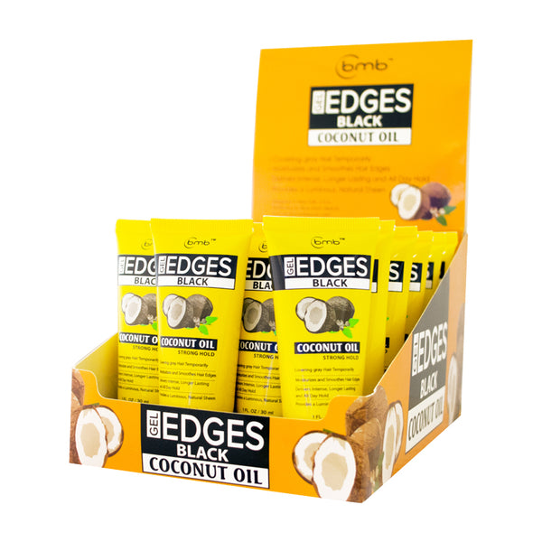 Coconut Haircare Black Edge Gel, 1 oz, Suitable for Normal Hair