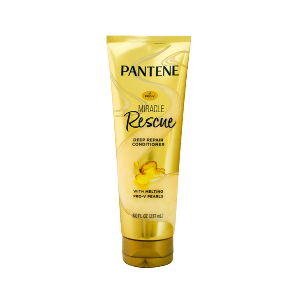 Pantene Miracle Rescue Deep Conditioner - Haircare with Melting Pro-V Pearls, Moisturizer, Hydrating UV Protection - For Adult Dry, Damaged or Color-Treated Hair - Restore, Intense Moisture, Repair, S