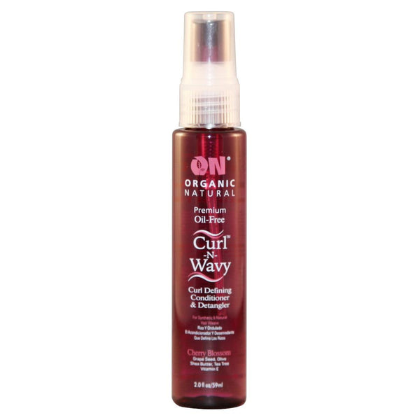 On Organic Natural Curl-N-Wavy Curl Defining Conditioner & Detangler, Cherry Blossom 2 oz