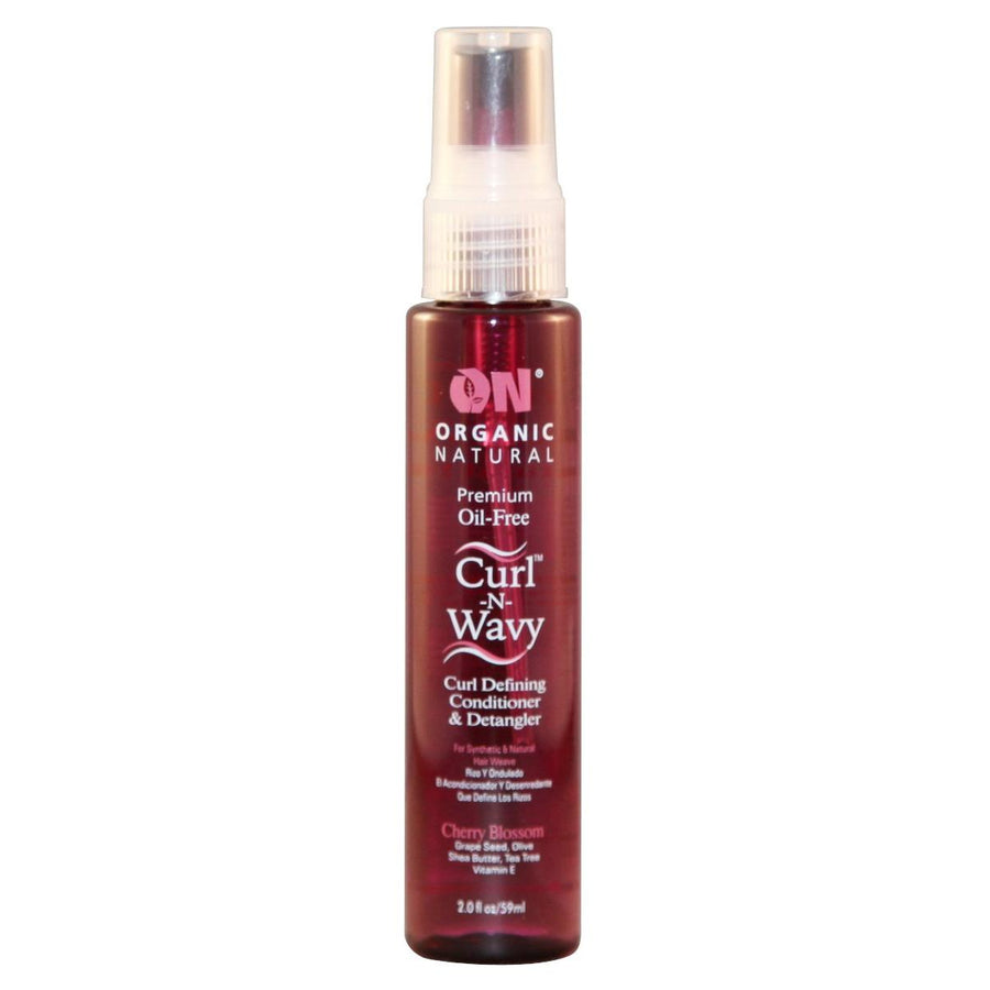 On Organic Natural Curl-N-Wavy Curl Defining Conditioner & Detangler, Cherry Blossom 2 oz