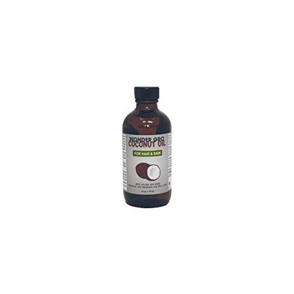 Wonder Gro Coconut Oil for Haircare & Skin, 4 Fl Oz - Adds Volume & Softness to Scalp, Moisturizes Skin