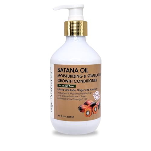 Batana Oil Moisturizing & Stimulating Growth Conditioner 12 fl.oz - Infused with Biotin, Ginger and Rosemary