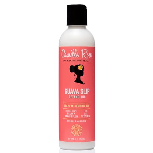 Camille Rose Guava Slip Detangling Leave-In Conditioner - Gentle, Lightweight Daily Haircare for Adults, Nourishing Blend with Guava, Kakadu Plum, Aloe Leaf Juice for Detangling, Smoothing, Moisture,