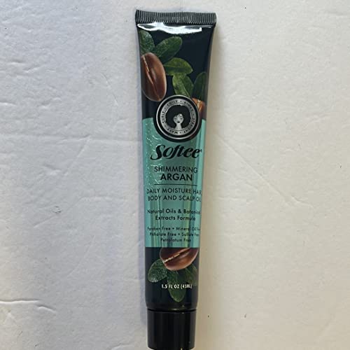 Softee Daily Moisture Hydrating Argan Oil Blend - Haircare Moisturizer for Hair, Body, and Dry Scalp - 1.5 fl oz