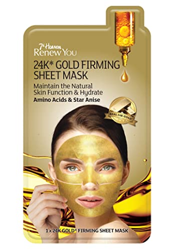 7th Heaven Renew You 24K Gold Firming Sheet Mask