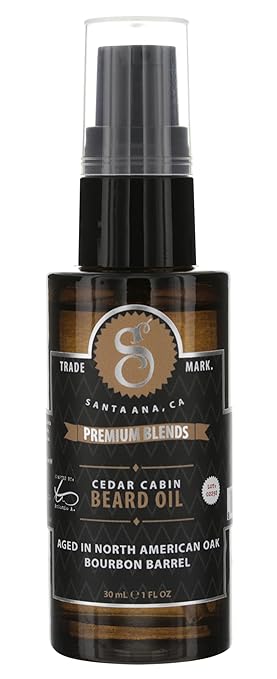 Suavecito Premium Blends Beard Oil - Leave-In Beard Conditioner For Softening Hair, Hydrating Skin, Eliminating Beard Dandruff, Healthy Beard Growth - 1 oz