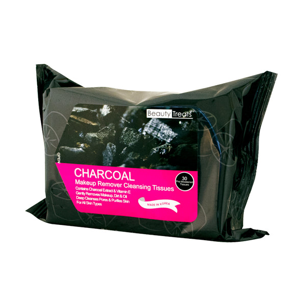 BEAUTY TREATS Charcoal Makeup Remover Cleaning Tissues