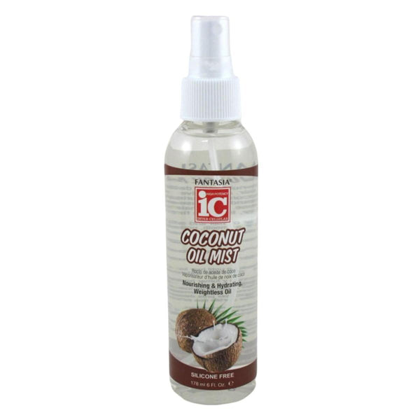 Fantasia Ic Coconut Oil Mist, Haircare Product for Frizz Control, Lightweight Formula to Hydrate (Pack of 1)