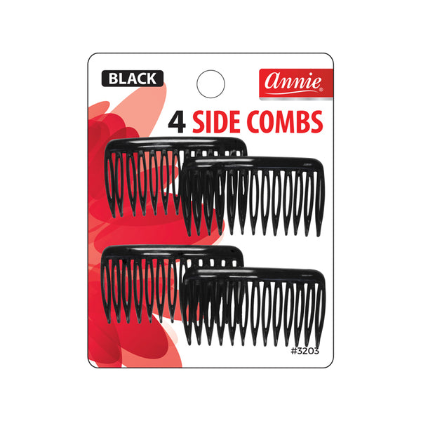 Annie Side Hair Comb Small Black #3203