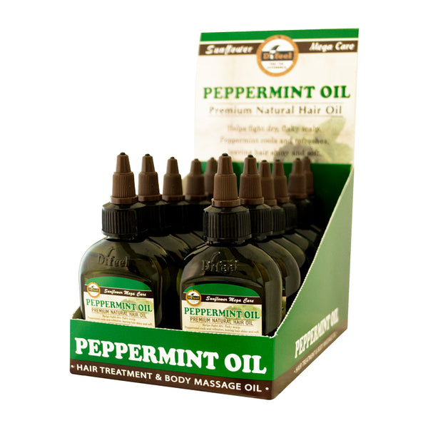 Difeel Premium Natural Hair Oil - Peppermint Oil 2.5 ounce