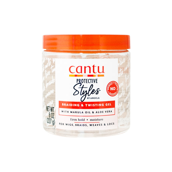 Cantu Protective Styles by Angela Braiding & Twisting Gel with Marula Oil & Aloe Vera, 8 Ounce