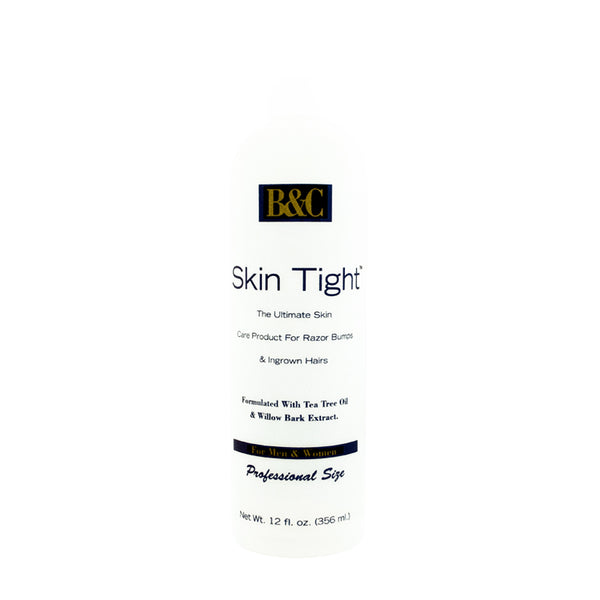 B&C Skin Tight Regular-Strength Bump Treatment, Hair Removal Aftershave Liquid with Tea Tree, 12oz Single Item