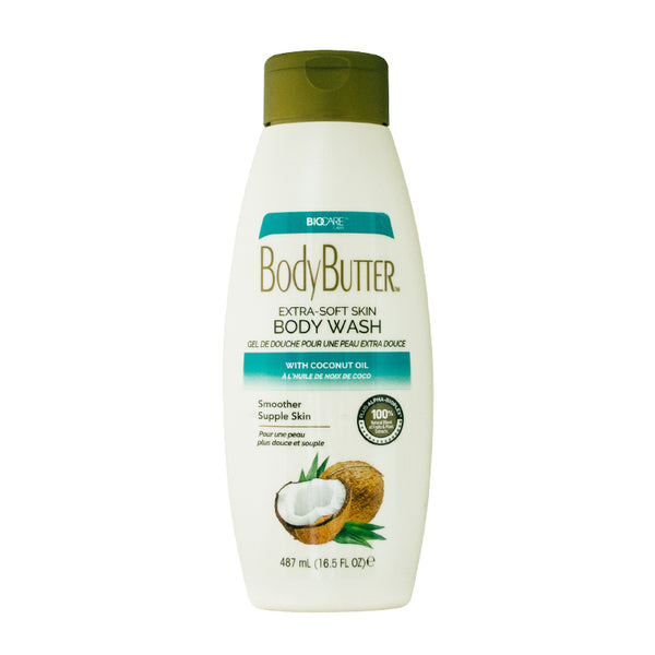 Extra-Soft Skin Body Wash with Coconut Oil – Sulfate Free 16.5 oz