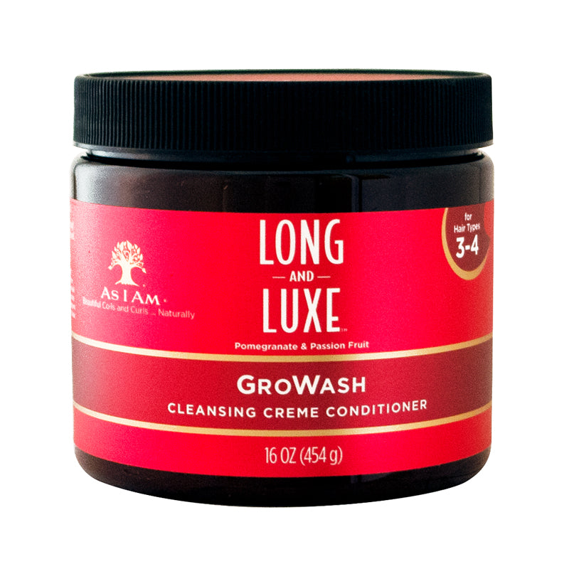 AS I Am Long and Luxe Growash Cleansing Creme Conditioner, 16 Ounce
