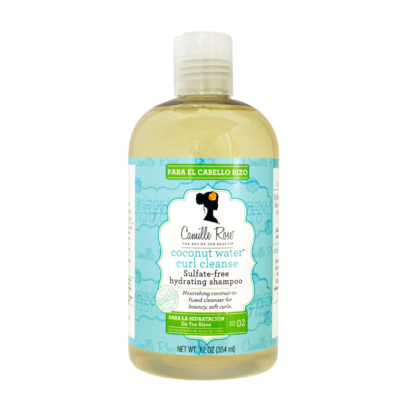 Shampoo, Coconut Water Curl Cleanse – Lightweight Moisturizing Shampoo with Natural Oils for Soft, Bouncy Curls, Frizz Control, 12 Fl Oz