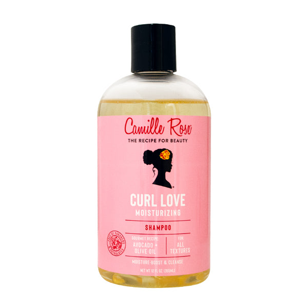 Curl Love Shampoo, with Olive Fruit & Avocado Oils and Aloe Leaf Juice to Cleanse, Moisturize and Hydrate, for All Hair Textures, 12 fl oz