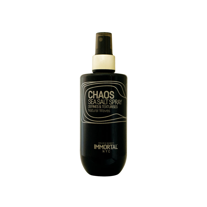 Immortal NYC Chaos Gentle Sea Salt Spray for Male Haircare, 8.45 Oz/250Ml - Natural Waves, Extra Texture, Enhanced Volume, Natural Look, Secure Hold