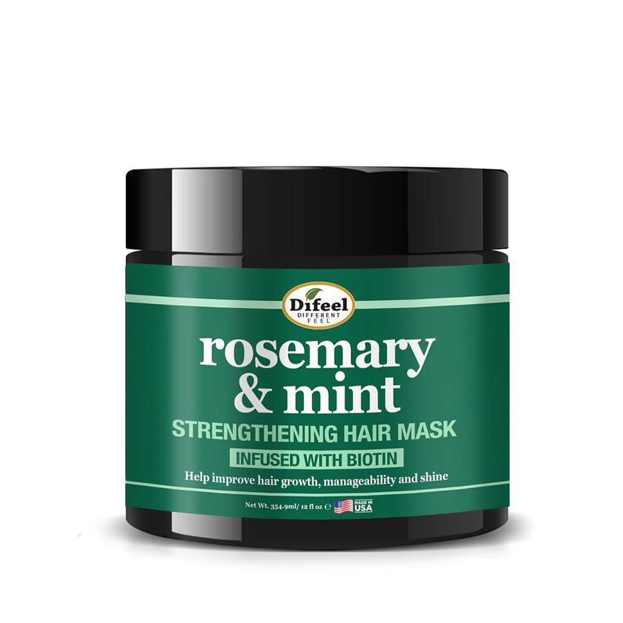 Rosemary and Mint Strengthening Hair growth Mask with Natural Rosemary Oil and Biotin 12 oz.