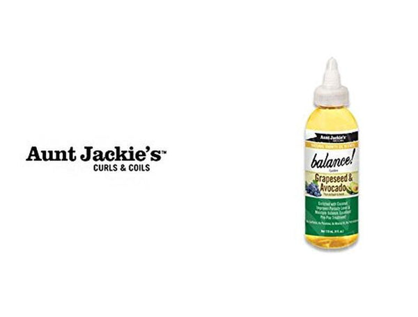 AUNT JACKIE'S OIL- Balance Grapeseed & Avocado Growth Oil 4oz
