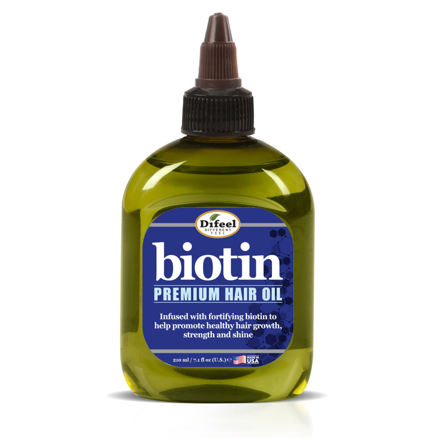 Difeel Premium Biotin Hair Oil, Daily Nourishing Haircare Treatment for Frizz Control, 7.1 oz.
