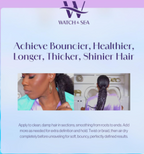 Watch & Sea Twist & Braid Out Soufflé - Nourishing Ingredients with Seaweed and Sea Kelp - Twist and Braid Cream for All Hair Types - 12 oz