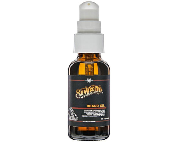 SUAVECITO Beard Oil - 1 Fl Oz Single Item, Organic Argan Oil, Nourishing, Non-Greasy Hair Care Product for Men's Beard Maintenance, Lightweight & Hydrating
