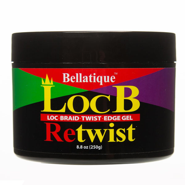 BELLATIQUE Loc B Retwist Haircare Gel – For Loc, Braid, Twist, Edge Styling, Natural Dry Hair (8.81 oz)