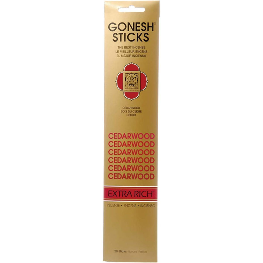Gonesh GOXRCW Extra Rich Collection Cedarwood Incense Sticks
