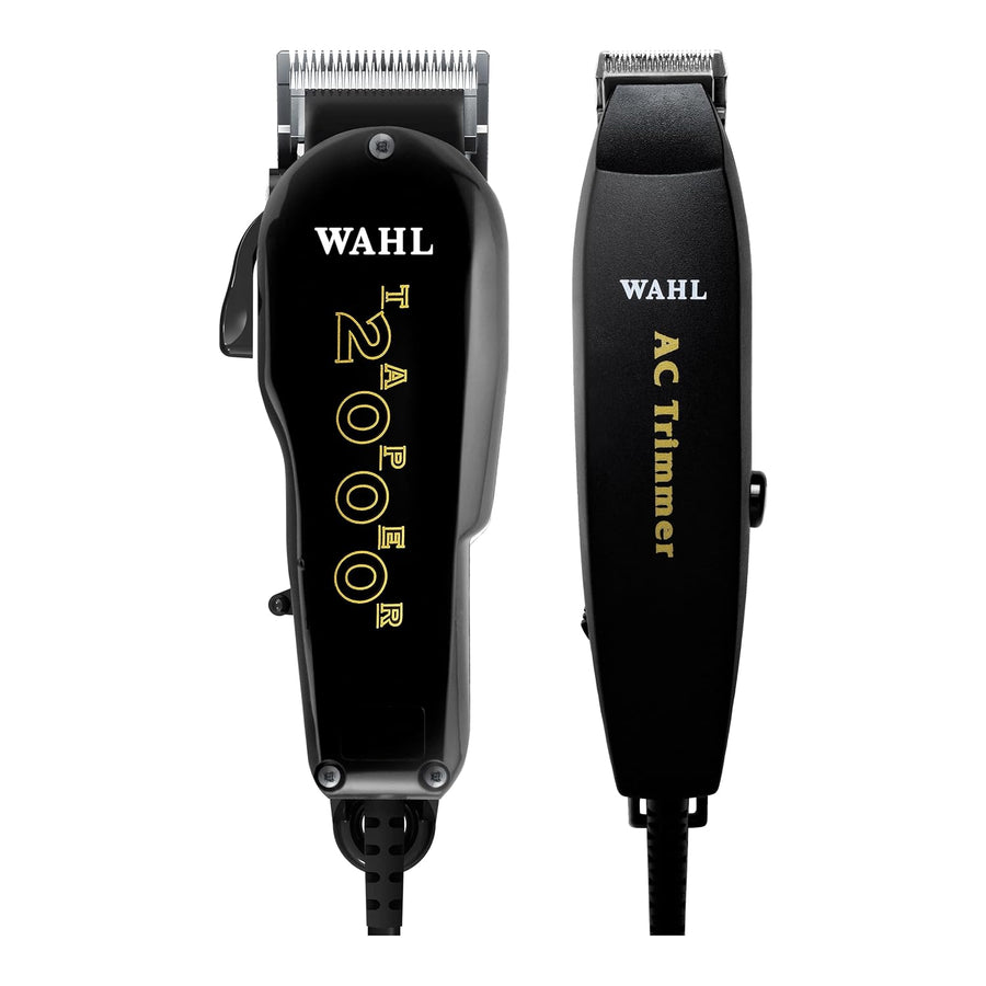 Wahl Professional Essentials Combo #8329 - Features the Taper 2000 Clipper and AC Trimmer - Great for Barbers, Stylists,