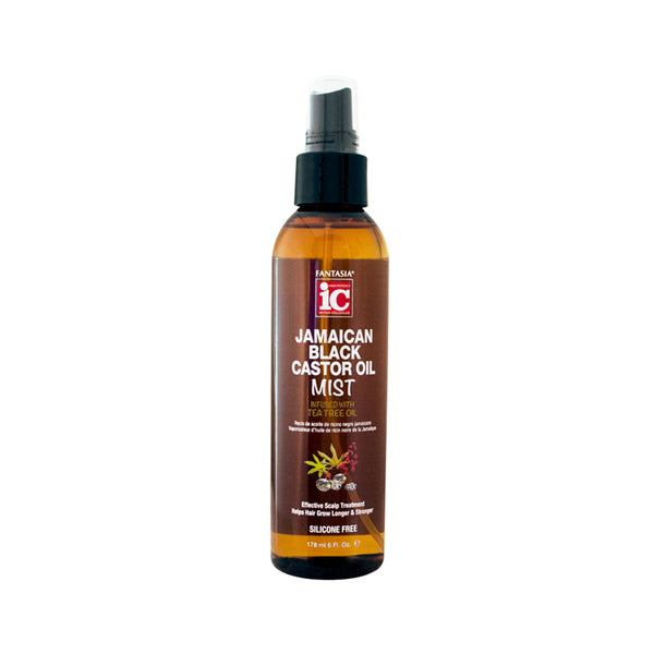 Fantasia Jamaican Black Castor Oil Mist with Tea Tree, 6 Oz - Haircare Treatment for Hair Nourishment
