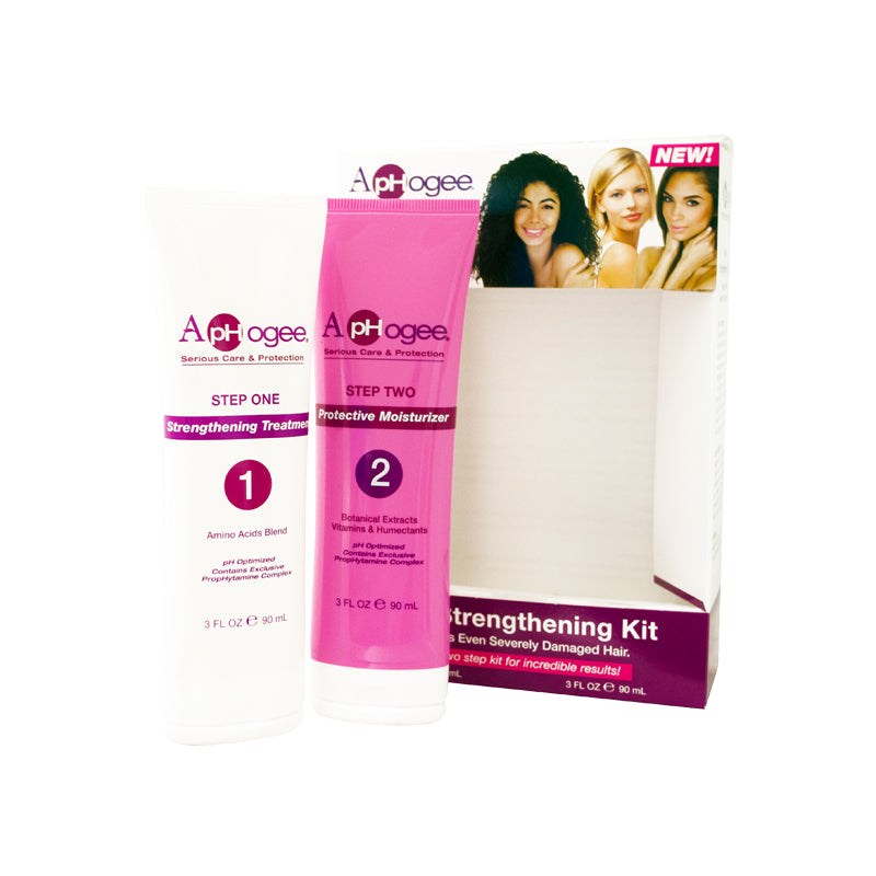 ApHogee Haircare Kit - 3 oz Hair Strengthening Treatment, 3 oz Protective Moisturizer for Hydrating Hair, Hydrate