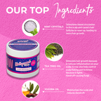 Hollywood Hair Bar Super Grow Scalp Balm - 4 oz Vegan Cruelty-Free Adult Natural Haircare Formula, Revitalizing Scalp Cream, Hydrating Moisturizer Hair Treatment