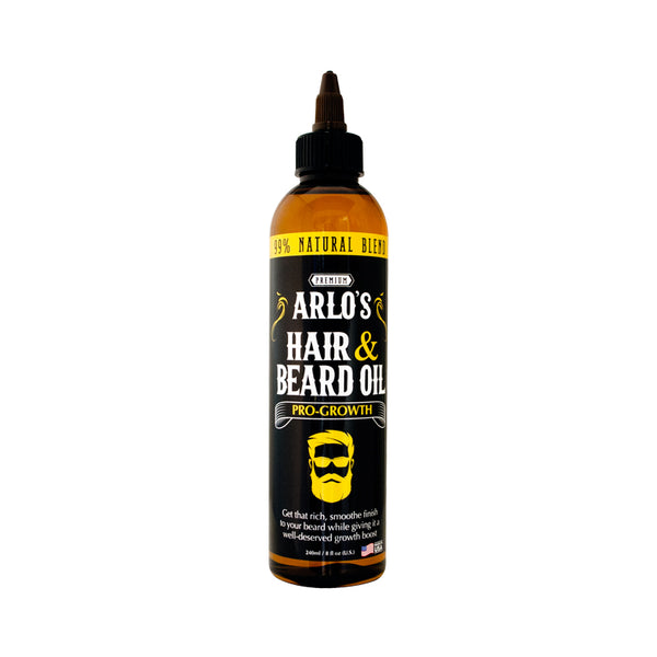 Arlo's Pro-Growth Hair and Beard Oil 8 oz. - Hair Oil, Mustache Oil and Beard Oil Growth