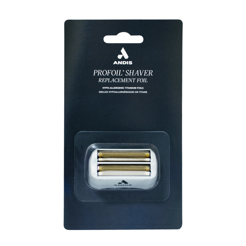 Andis 17160 Replacement Foil for Pro-Foil & Lithium Shaver - Super Soft Gold Titanium Cutters, Close & Smooth Cutting, Zero Finish with No Bumps/Irritation - Compatibles Models, Gray