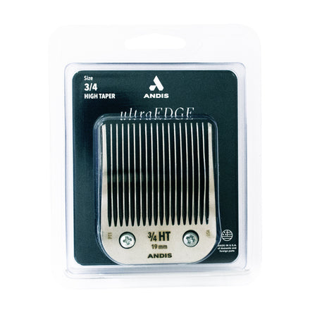 Andis 63980 UltraEdge Detachable Blade Size 3/4" HT – Carbon Steel Pet Clipper Blade, 3/4" Cut Length, Professional Grooming Performance