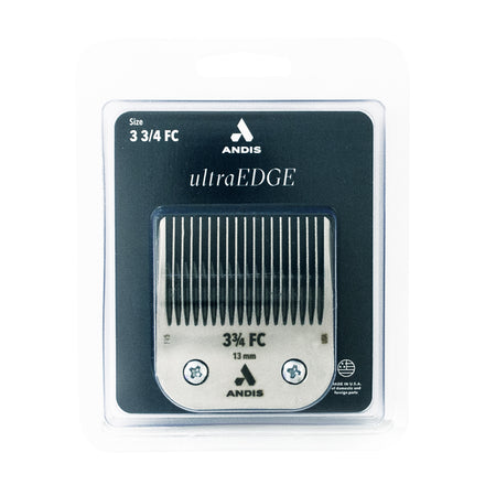 Andis 64135 UltraEdge Detachable Blade Size 3-3/4 FC – Carbon Steel Dog Clipper Blade, 1/2" Cut Length, Professional Grooming Performance
