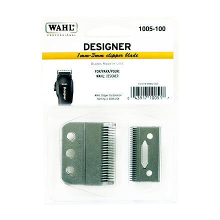 WAHL Professional 3-Hole Stainless Steel Trimmer Clipper Blade - Adjusto-Lock Replacement Blade for Senior, Cordless Designer Pilot Clippers