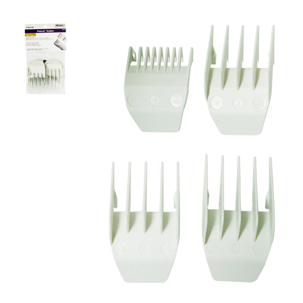 WAHL White Peanut Trimmer Comb Set - Attach Easily, Enables Precise Trimming for Personal Care Appliance Accessory Needs