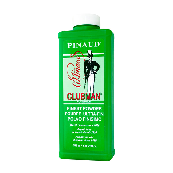 Clubman Pinaud Finest Body Powder - 9 oz, 1 Pack, Cornstarch & Zinc Oxide Formula, Sweat & Odor Control, Moisture-Absorbing Grooming Essential