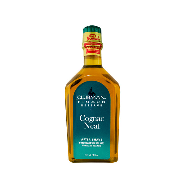 Clubman Reserve Cognac Neat After Shave Lotion for Men – Classic Aftershave Splash, Soothing Aftershave Care, 6 fl oz